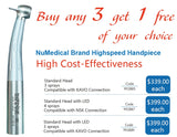 NuMedical Brand Highspeed Handpiece, High Cost-Effectiveness, 992885, 992887, 992889