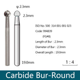 Carbide Bur - Round, 994821-994841 - numedical