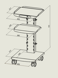 Mobile Workstation Cabinet, 993462, 993465