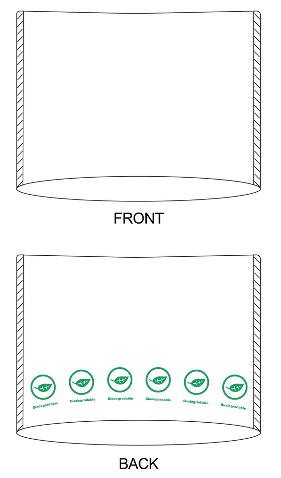 NuMedical Biodegradable Headrest Cover, 23cm x 33cm, 1ply White Tissue + 1ply Biodegradable PE, 500pcs/box, 992477