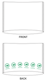 NuMedical Biodegradable Headrest Cover, 23cm x 33cm, 1ply White Tissue + 1ply Biodegradable PE, 500pcs/box, 992477