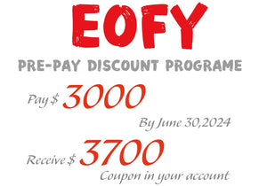 Pre-pay discount program