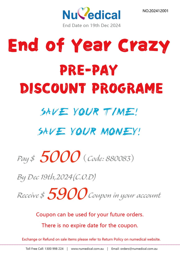 Pre-pay discount program, 880083