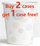 Promotion Disposable Paper Cup 7oz, 1000pcs per case, Untill sold out，Random Color(not selectable), 880101