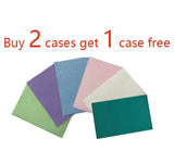 NuLilium Premium Dental Bibs, 480mm x 330mm, 2ply heavy tissue + 1ply poly, 50pcs x 10packs/case, $29.95-$32.95/box, 990197-990209