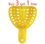 Disposable Impression Trays, Yellow, Adult Medium Upper and Lower, 25pcs/bag, 993417, 993418