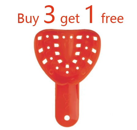 Disposable Impression Trays, Red, Child Small Upper and Lower, 25pcs/bag, 993411, 993412