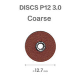 Premium Translucent Polishing Discs, Extra Thin, Dia.12.7mm, Medium, 100pcs/bag, 994307（suitable for 3M's disc end users)