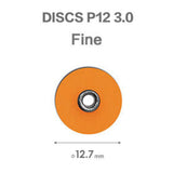Premium Translucent Polishing Discs, Extra Thin, Dia.12.7mm, Medium, 100pcs/bag, 994307（suitable for 3M's disc end users)