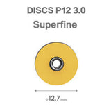 Premium Translucent Polishing Discs, Extra Thin, Dia.12.7mm, Medium, 100pcs/bag, 994307（suitable for 3M's disc end users)