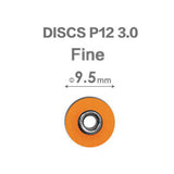Premium Translucent Polishing Discs, Extra Thin, Dia.9.5mm, Superfine, 100pcs/bag, 994300（suitable for 3M's disc end users)