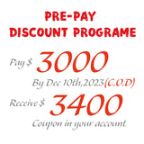 Pre-pay discount program