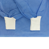 Isolation Gown Level 2, Knee-Length & Knitting Cuffs, Blue, 10pcs per bag, 991548