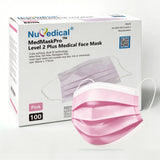NuMedical Dual-Fit Medical Mask, Level 2, Pink, 100pcs/Box, $4.50/50pcs, 992229