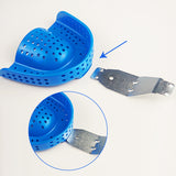 Disposable Impression Tray with Metal Handle, Blue, 25pcs/box, 998030-998035