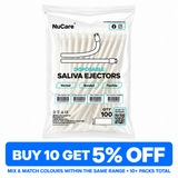 NuNeon Saliva Ejectors, Assorted Colours Available, Mix & Match by Carton, 100pcs/bag 10bags/case, 991319