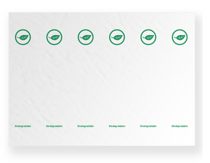 NuMedical Biodegradable Pro Towels, 45.5cm x 33cm, 2ply White Tissue + 1ply Biodegradable PE, 500pcs/case, 990203