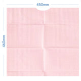 3Ply (2ply Tissue+Poly) Speciality Bibs, Blue, 460mm L x 450mm W, 200pcs/box, 990355, 990356, 990357, 990358, 990359