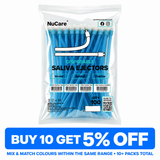 NuNeon Saliva Ejectors, Assorted Colours Available, Mix & Match by Carton, 100pcs/bag 10bags/case, 991319