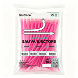 NuNeon Saliva Ejectors, Assorted Colours Available, Mix & Match by Carton, 100pcs/bag 10bags/case, 991319