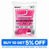 NuNeon Saliva Ejectors, Assorted Colours Available, Mix & Match by Carton, 100pcs/bag 10bags/case, 991319
