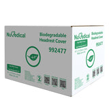 NuMedical Biodegradable Headrest Cover, 23cm x 33cm, 1ply White Tissue + 1ply Biodegradable PE, 500pcs/box, 992477