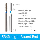 Diamond Bur - Straight Round End, 994548-994553, 994716-994721, 994746-994751, 994797-994798