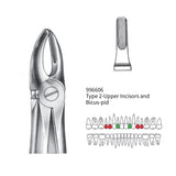 Extraction Forceps, Upper Incisors and Bicuspid, 996605, 996606, 996607, 996608