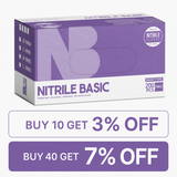 Basic Nitrile Examination Glove, Purple, $6.50 PER 100PCS, 200pcs/bx, Bx Size(cm): 23.5 L x 12 W x 8 H, 990056 - 990058