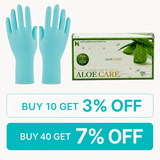 Aloe Examination Latex Glove Powder Free, 100pcs/box, Bx Size(cm): 23.5 L x 12 W x 8 H, 990068 - 990071