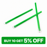 Mint Saliva Ejectors, 100pcs/bag, Clear Tip/Green Tube, 991301