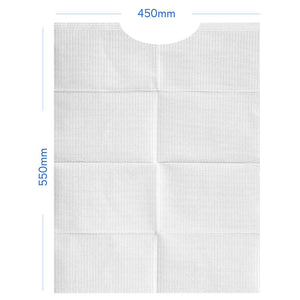 4Ply(3ply Tissue+poly) Specialty Bibs, 200pcs/box, 990311 - numedical