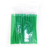 Mint Saliva Ejectors, 100pcs/bag, Clear Tip/Green Tube, 991301
