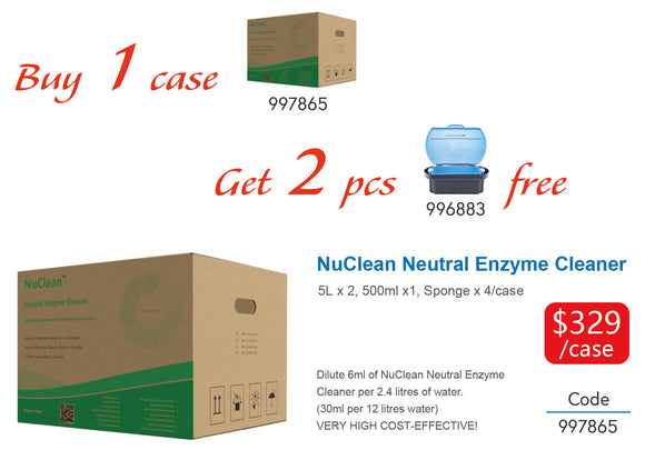 NuClean Neutral Enzyme Cleaner, Bulk Pack, Dilute 6ml per 2.4 litres of water, 997865  (The Best Price in Australia)