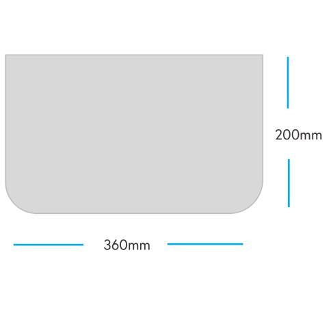 Face Shield Refill Lenses, 90pcs/bag, 990140 - numedical