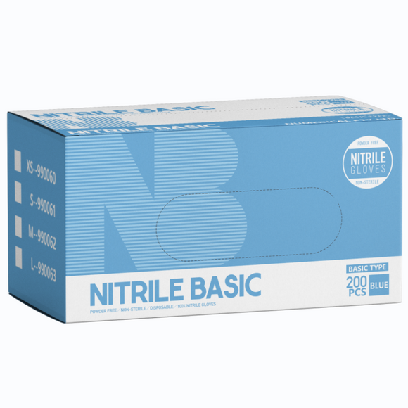 Basic Nitrile Examination Glove, 200pcs/box, $9.00 per 100pcs, 990060 - 990063 - numedical