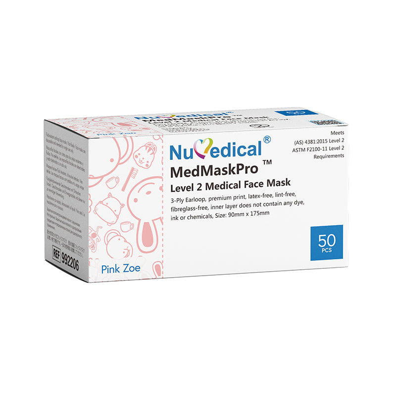 Level 2 Medical Mask Printing Pink Zoe, 50pcs/box, $6.50/box, 992206 ...