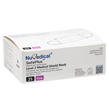 Level 2 Medical Mask w/Shield & Anti-Fog, Pink, 25pcs/box, $15.95/box, 992287 - numedical