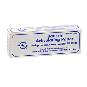 Bausch Articulating Paper 200u(0.008") Blue/Booklet BK-05(300), 993090 - numedical
