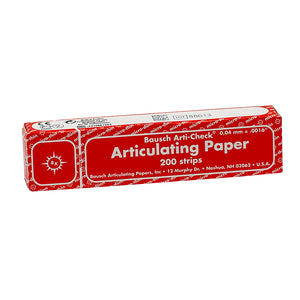 Bausch Articulating Paper 40u(0.0016") Red Booklet BK-10 200pcs, 993098 - numedical