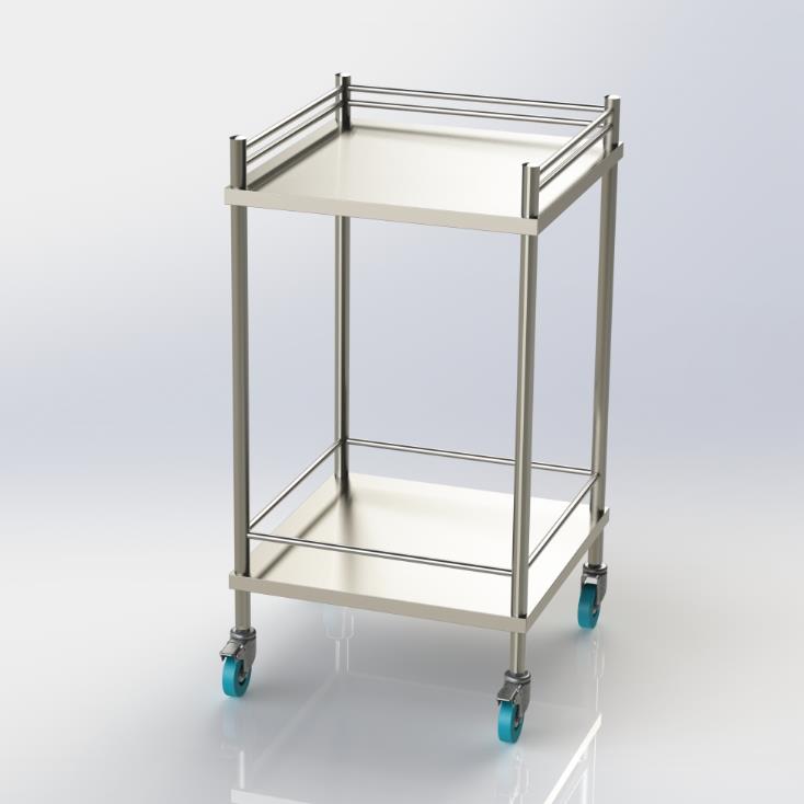 Stainless steel trolley no drawer, 993519 | numedical
