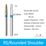 Diamond Bur - Rounded Shoulder, 994554, 994555, 994556 - numedical