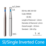 Diamond Bur - Single Inverted Cone, 994584-994588, 994652-994655, 994707-994709 - numedical