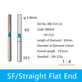 Diamond Bur - Straight Flat End, 10pcs/pack, $0.965/piece, 994536-994543, 994633-994637, 994671, 994696-994700 - numedical