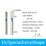 Diamond Bur - Extra Special Shape, 994557-994568, 994639, 994701-994704, 994741-994743, 994793 - numedical
