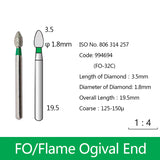 Diamond Bur - Flame Ogival End, 994521-994535, 994631-994632, 994691-994695, 994738-994740, 994785-994792 - numedical