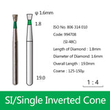 Diamond Bur - Single Inverted Cone, 994584-994588, 994652-994655, 994707-994709 - numedical