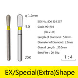 Diamond Bur - Extra Special Shape, 994557-994568, 994639, 994701-994704, 994741-994743, 994793 - numedical