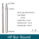 Carbide Bur HP - Round, 994890-994898, 994913-994919 - numedical