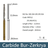 Carbide Bur - Zerkrya, 995510, 995511, 995512 - numedical